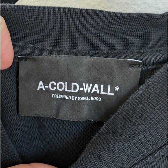 A-Cold-Wall Black by Samuel Ross Logo Short Sleeve Tee T-Shirt - Picture 3 of 7